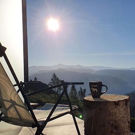 Tiny Mountain Cabin With A Panoramic View Giljane Exterior photo